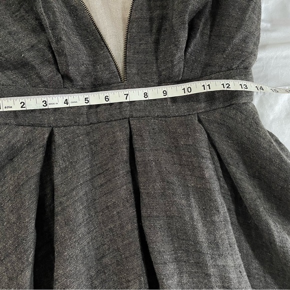 Trista + Tristan Kristine Megrikian Stunning Avante Garde Linen Dress Size 8 EUC - Picture 14 of 16